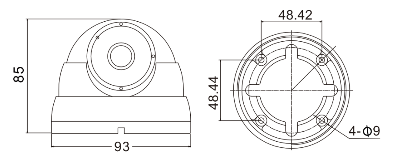 Dimensiones Flussonic Dome V3